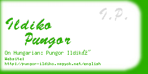 ildiko pungor business card